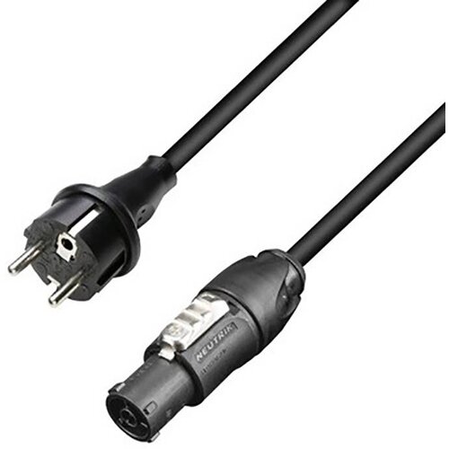 Adam Hall Cables 8101 TCON 0500 napajalni kabel CEE 7/7 na Neutrik powerCON TRUE1 TOP 5 m 8101 TCON 0500 hladne naprave kabel črna 5 m, (20519293) Cene