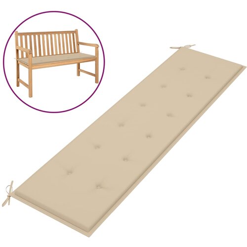 vidaXL Blazina za vrtno klop bež 180x50x3 cm Cene