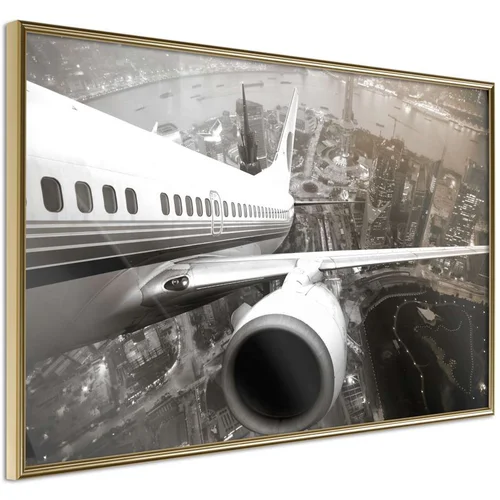  Poster - Plane Wing 60x40