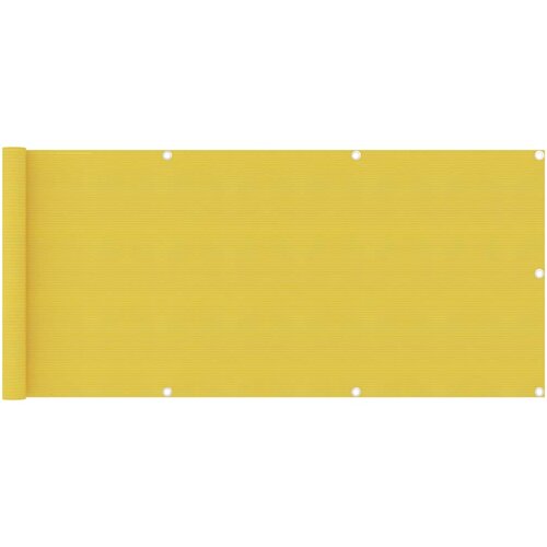 vidaXL Balkonsko platno rumeno 75x400 cm HDPE Cene