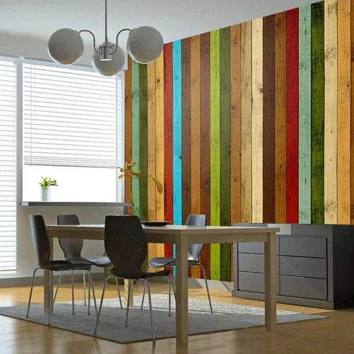  tapeta - Wooden rainbow 200x154