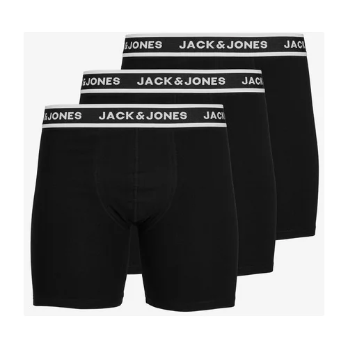 Jack & Jones Solid Oprijete boksarice 3 Piece Črna