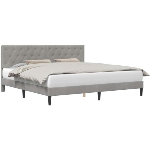  Okvir za krevet Svjetlosiva 200 x 200 cm Bar&amp;scaron;un - Svjetlosiva 200 x 200 cm Slike