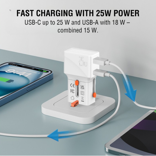 4SMARTS Nomad Pocket svetovni potovalni adapter 25 W Slike