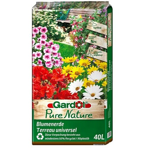 GARDOL Zemlja za cvijeće Pure Nature (40 l, Bez treseta) Cijene