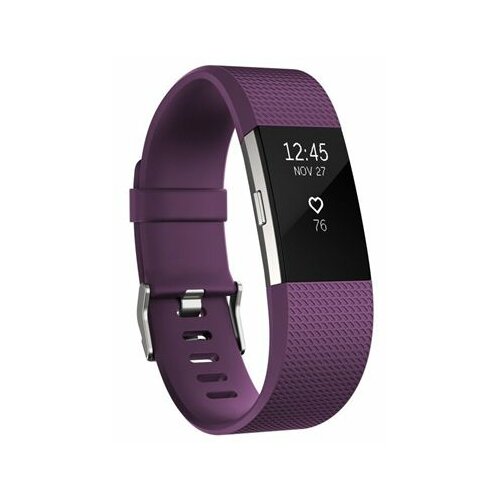 Fitbit sat Charge 2 Plum Silver S Slike