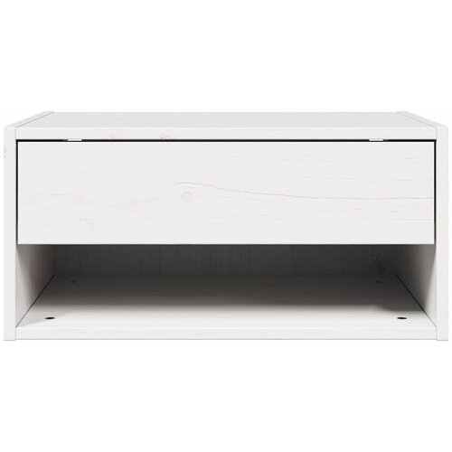  Noćni ormarić 2 pcs Bijelo 50 x 32,5 x 24 cm Masivna borovina Slike