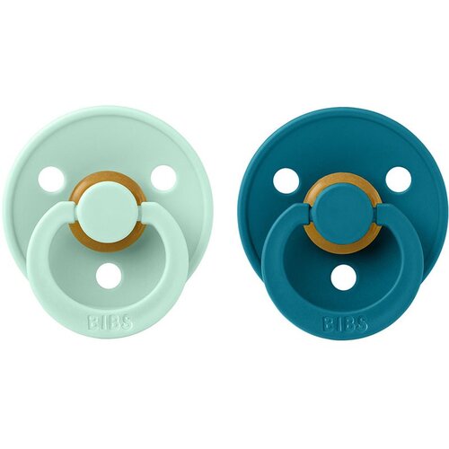 Bibs Colour Natural Rubber Size 2: 6+ months duda Nordic Mint / Forest 2 kos Cene