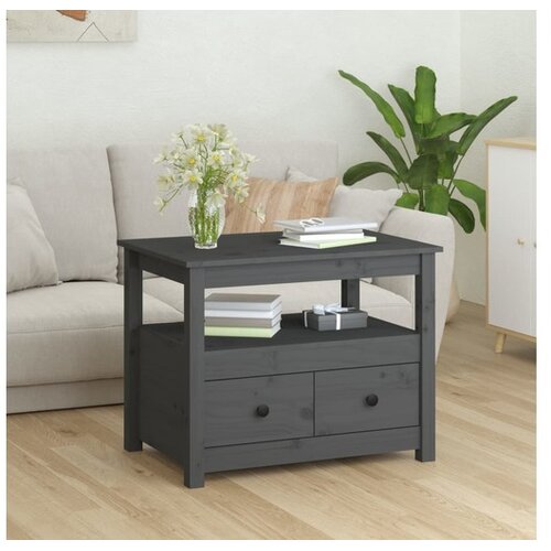  Stolić za kavu sivi 71 x 49 x 55 cm od masivne borovine Cijene