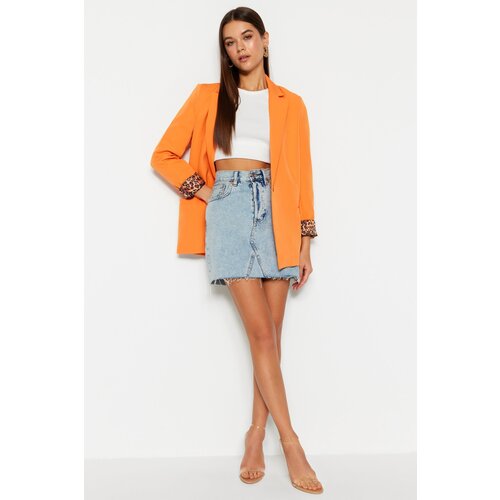 Trendyol Blazer - Orange - Regular Slike