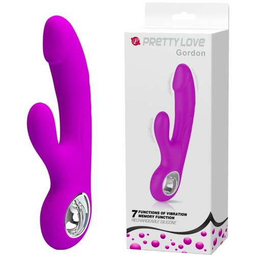Pretty Love ljubičasti vibrator sa dodatnom stimulacijom klitorisa Gordon Cene