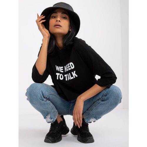RUE PARIS Blouse-RV-BZ-7553.26-black Cene