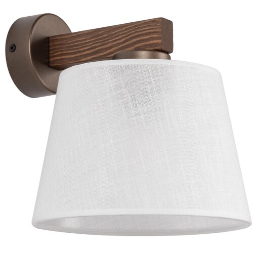  Brilagi - Zidna lampa LATTE 1xE27/15W/230V borovina/bela Slike
