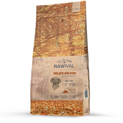 Craftia RAWIVAL Wild Gifts with Wings Adult Dog Medium & Large Breed - pačetina i fazan za odrasle pse (750g, 2,5kg, 10kg) 2,5kg Cene