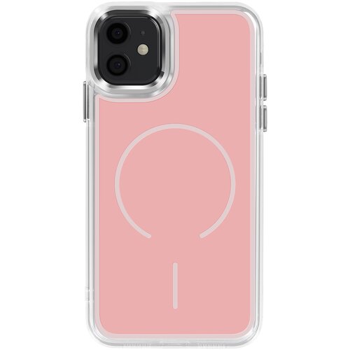 AVIZAR Ohi&scaron;je MagSafe za iPhone 11 z ojačanimi dvomaterialnimi mehkimi robovi, Roza, (5000189610) Cene