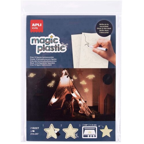 Apli čarobni plastični papir a4 - svijetli u mraku 3/1 18227 Slike
