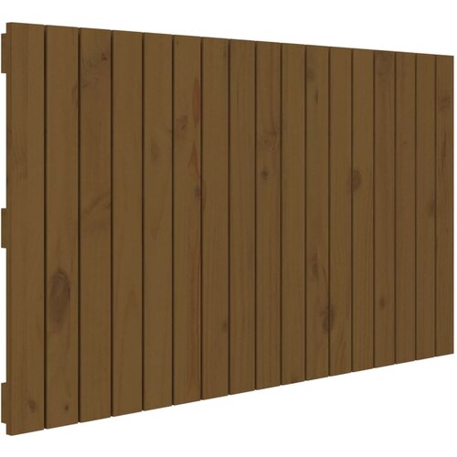 Maison Chic stensko posteljno vzglavje - vzglavna omarica - nočna omarica medeno rjavo 108x3x60 cm borovina, (21706649) Cene