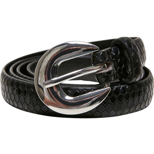 Urban Classics Accessoires Snake Synthetic Leather Ladies Belt black Cene