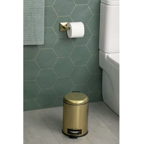 Tatay zidni držač toaletnog papira Iconik 3M 6x6,5x16 cm INOX zlatna Slike