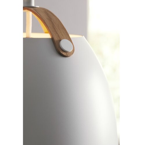Halo Design 734870 - Visilica na sajli OSLO 1xE27/40W/230V &amp;Oslash; 40 cm bela/hrast Slike