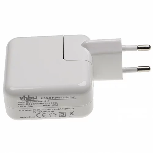VHBW Polnilec za Apple Macbook 30W USB-C / MR2A2ZM/A