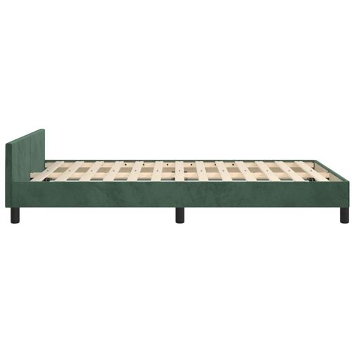  Okvir za krevet s uzglavljem tamnozeleni 120x190 cm bar&amp;scaron;unasti Slike