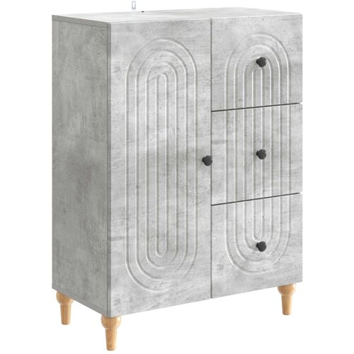 vidaXL Kreveta Betonska siva 66 x 34 5 x 90 cm Konstruirano drvo - Betonska siva Cene