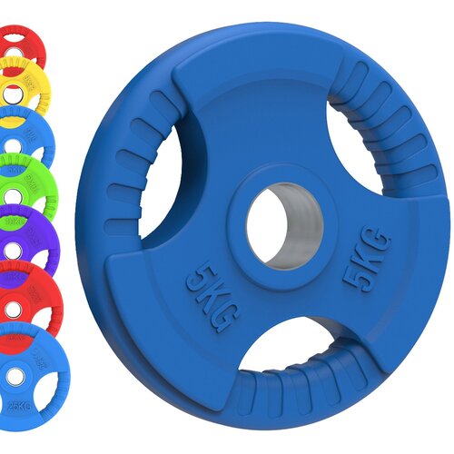 Monster Olimpijske gumijaste uteži Tri-Grip, barvni pari, kompleti, 5 kg, PAR, (5000278713) Cene