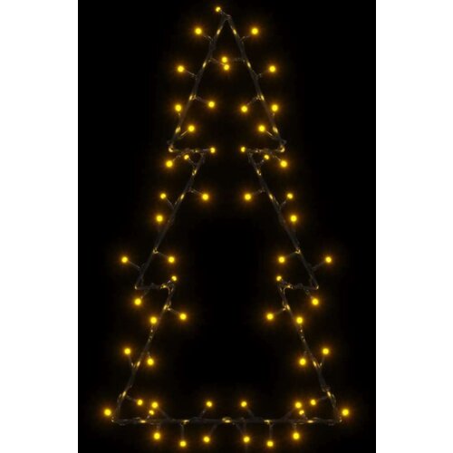 VidaXL Božićna svjetla silueta božićnog drvca 80 LED toplo bijela Slike