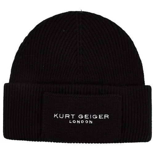 Kurt Geiger London Kape s šiltom KGL KNITTED BEANIE Črna