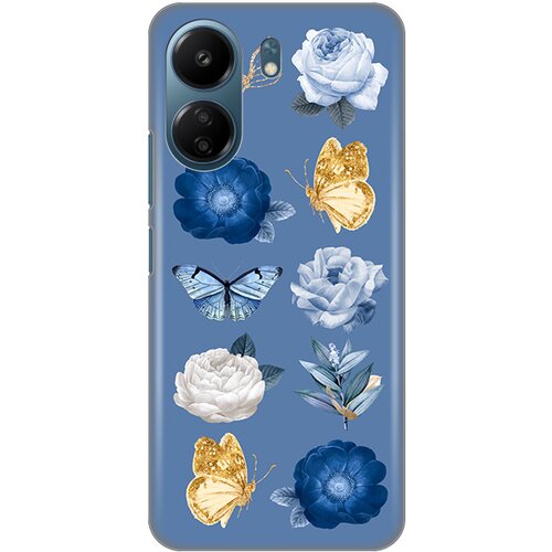  torbica silikonska print za xiaomi redmi 13C dusty blue Cene