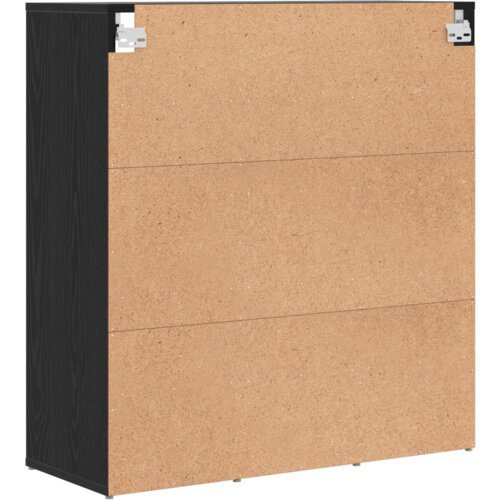 VidaXL ormar za cipele crni hrast 52.5 x 30 x 50 cm konstruirano drvo Slike