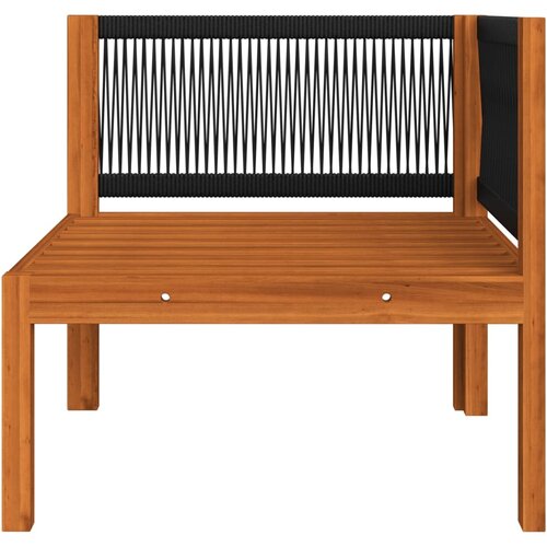  Vrtna sofa za 4 osobe s jastukom, akacija i uže Slike