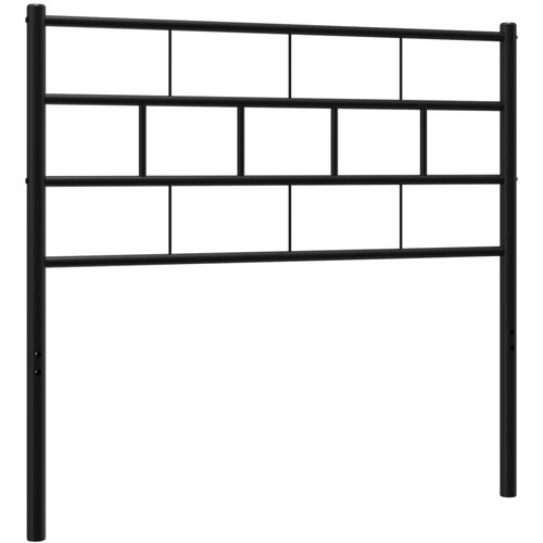 VidaXL Kovinsko posteljno vzglavje črno 75 cm, (20938556) Slike