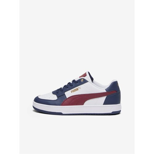 Puma Blue and White Mens Leather Sneakers Caven 2.0 - Men Slike