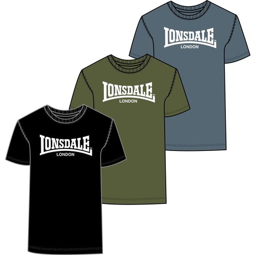 Lonsdale Men's t-shirt regular fit triple pack Cene