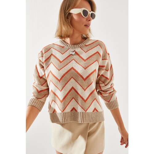Bianco Lucci Women&amp;#039;s Jacquard Sweater Slike