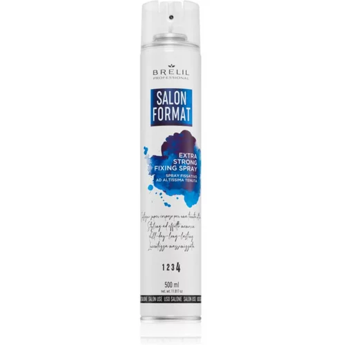 Brelil Numéro Salon Format Strong Fixing Spray lak za kosu s dodatno pojačanim učvršćivanjem 500 ml