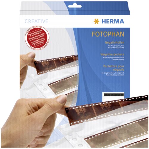 Herma Negative pockets PP clear 100 Sheets/4-Strips 7768 Slike