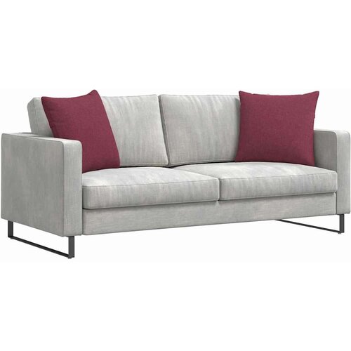 VidaXL jastučići za sofu 2 pcs vinska crvena 50 x 50 cm tkanina Slike