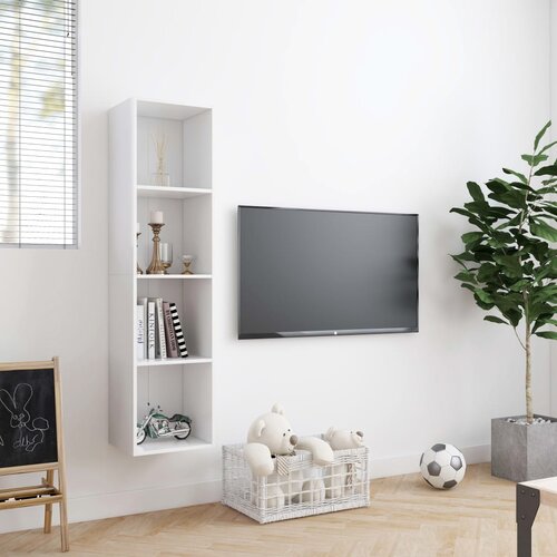  za knjige/TV bijeli 143 x 30 x 36 cm Slike