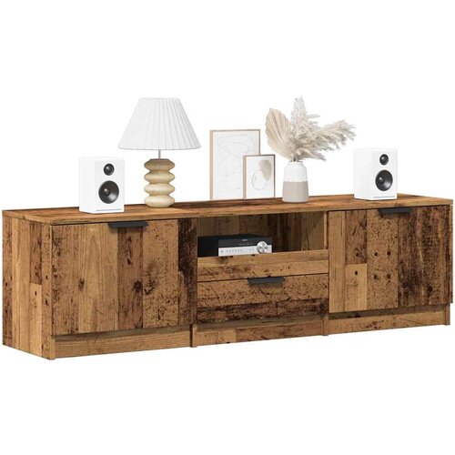 vidaXL TV omarica Old Wood 140x35x40 cm Inženirski les Cene