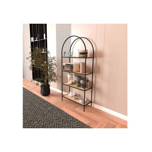 Hanah home polica za knjige mona 80 black atlantic pine Cene