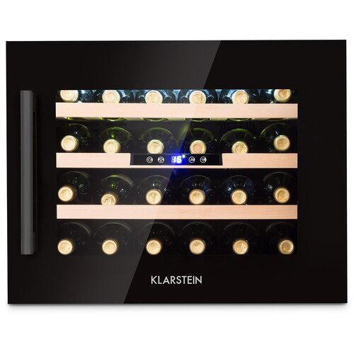 Klarstein Vinsider 24 Onyx Edition, ugradbena vinoteka, klasa energetske učinkovitosti G Cijene
