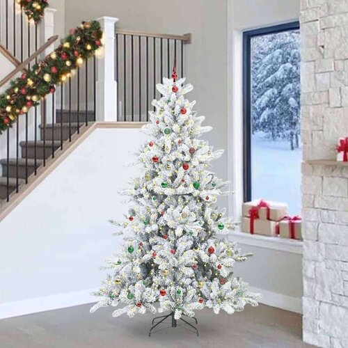  Umjetno božićno drvce s nogom with LEDs s stalakom 240cm PVC Cijene