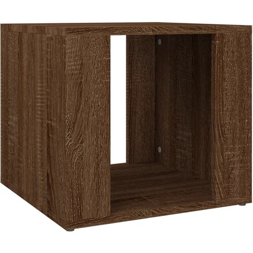 Maison Chic Nočna omarica - Nočna miza rjavi hrast 41x40x36 cm inženirski les, (21689094) Slike