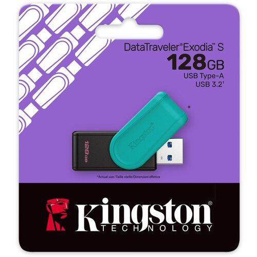  USB Kingston 128GB USB Flash Drive/ USB 3.2 Gen.1/ DataTraveler Exodia S Cene