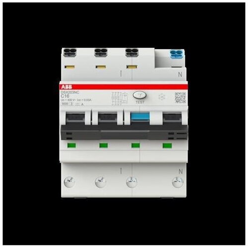 ABB Stotz S&J T&B ABB Stotz S&J RCCB 6kA, 3P+N, 30mA DSX203NC C16 A30, (21224058) Cene