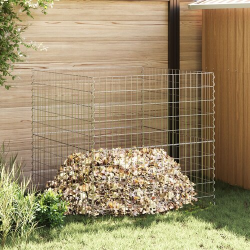 vidaXL Metalik srebrna Pocinčani čelik 100 x 100 x 100 cm Čvrsta Cijene