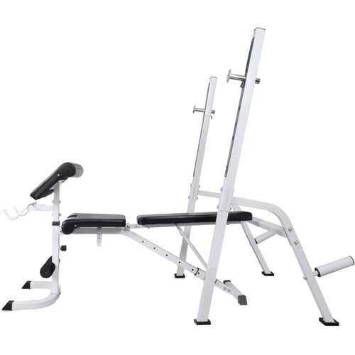  Klupa za vježbanje sa stalkom za utege i setom utega 60,5 kg Slike